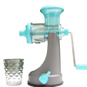APEX Fruit & Vegetable Steel Handle Juicer || Vacuum Locking System Shake || Smoothies Travel Juicer for All Fruits || Juice Maker Machine || Multicolor (BLUE)