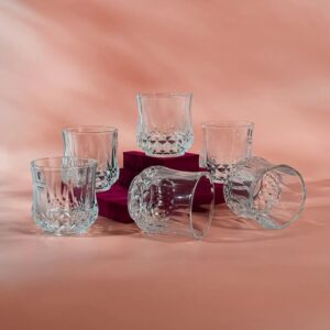 Sanjeev Kapoor Diamond Whisky Glass Set of 6 Psc, 330 ml, (SKB 2047)