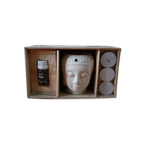 Ceramic Buddha Oil Burner Diffuser - Color: Cream
