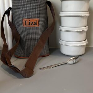 Liza micro steel softline tiffin  Set of 4 (275ml*4)