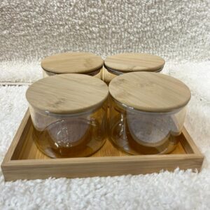 4 Pcs Glass Dry Fruit set