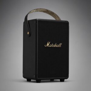 Marshall Tufton 80 watt wireless bluetooth portable speaker (Black and Brass)